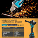 2000W 125mm Brushless Electric Angle Grinder For Makita Battery