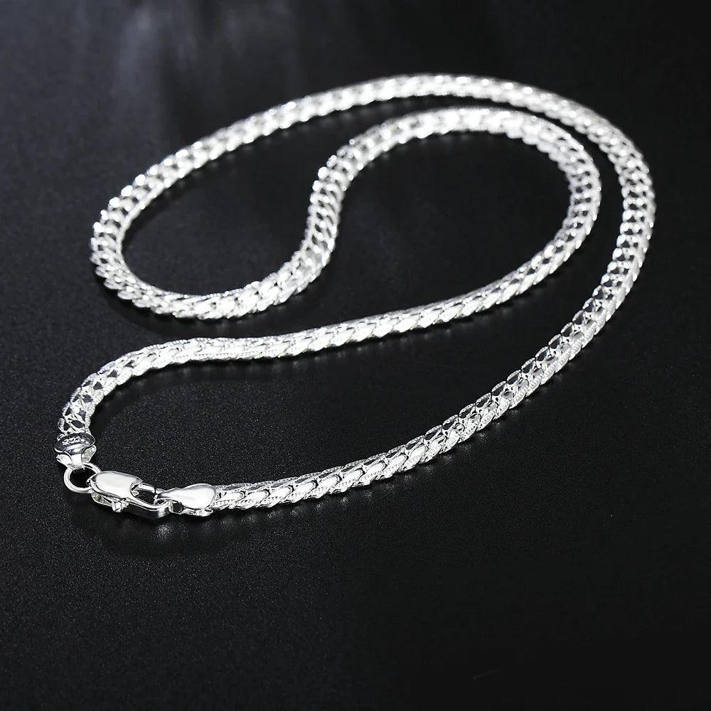 Luxury Sterling Silver Noble Necklace Chain - Elegant Fashion Jewelry  ourlum.com   