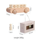 Wooden Train Montessori Educational Toy Set: Spark Imagination & Coordination!  ourlum.com Wooden doll car CHINA 