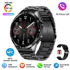 2024 Pro Smartwatch for Android & iOS - AMOLED GPS Tracker with NFC, Heart Rate Monitor & Bluetooth Calling