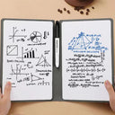 A5 Reusable Whiteboard Notebook Leather Memo Stylish Planner