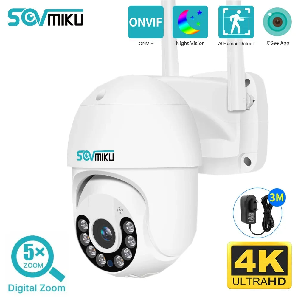 Smart WiFi PTZ Camera: Advanced 4K Surveillance Solution  ourlum.com 2MP No Card CHINA 