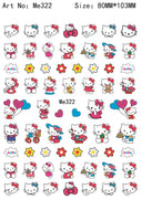 Adorable Cartoon Hello Kitty Nail Sticker Set for Nail Art