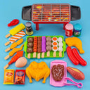 Interactive Kids BBQ Grill Play Set for Ages 3-12 Fun