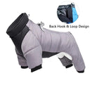 Winter Dog Coat for Small to Medium Breeds - Stylish Outdoor Pet Jacket to Keep Your Pup Warm and Cozy  ourlum.com HOOK LOOP Gray S 