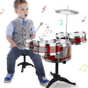 Kids Drum Set Musical Toy Drum Kit for Toddlers Jazz Fun