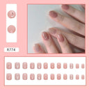 Chic Holiday Pink French Press-On Nails Set 24 Designs