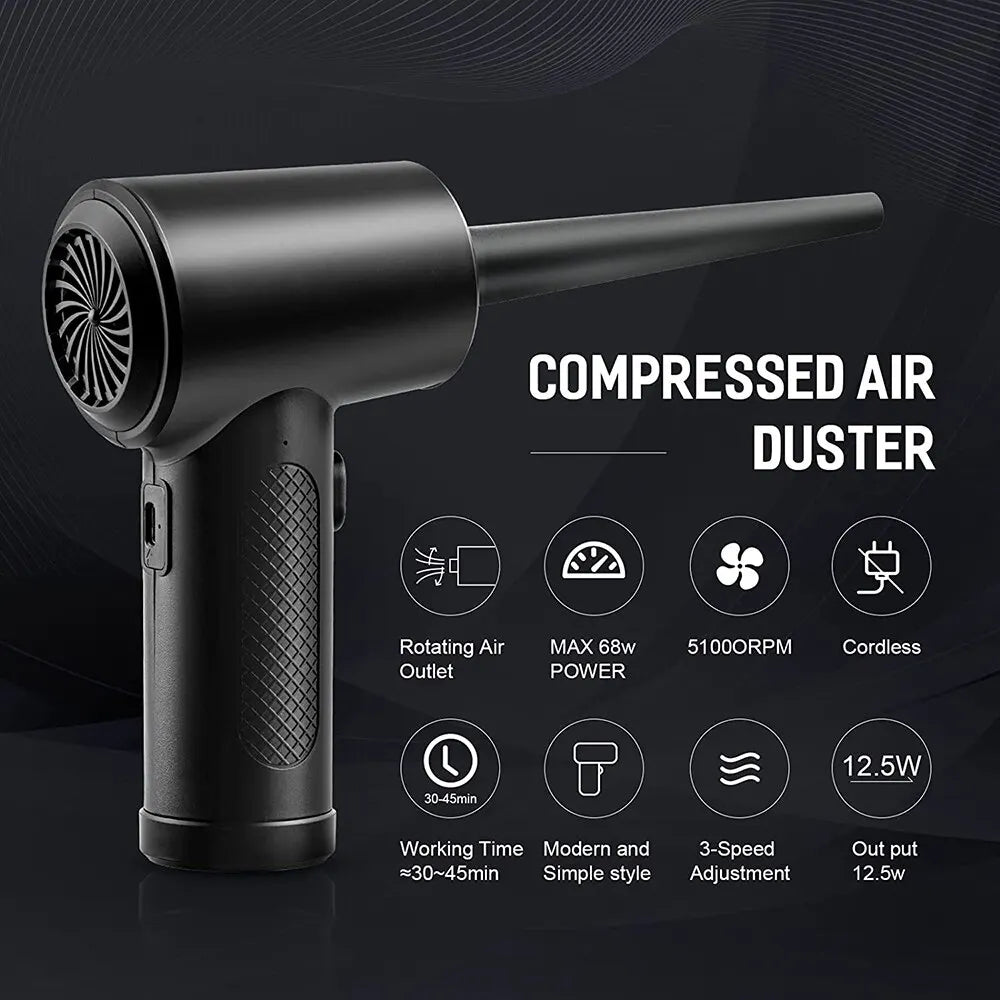 Portable Air Cleaner: Powerful Keyboard Dust Remover  ourlum.com   