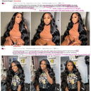 Premium Brazilian Body Wave Lace Front Wig Remy Hair Deluxe