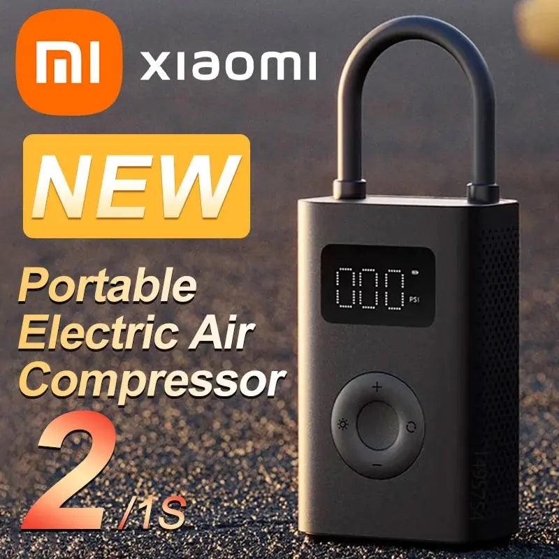 Xiaomi Mijia Air Pump 2 Enhanced Mini Electric Air Compressor with LED Light 150PSI - Portable Inflator with Speed Boost  ourlum.com   
