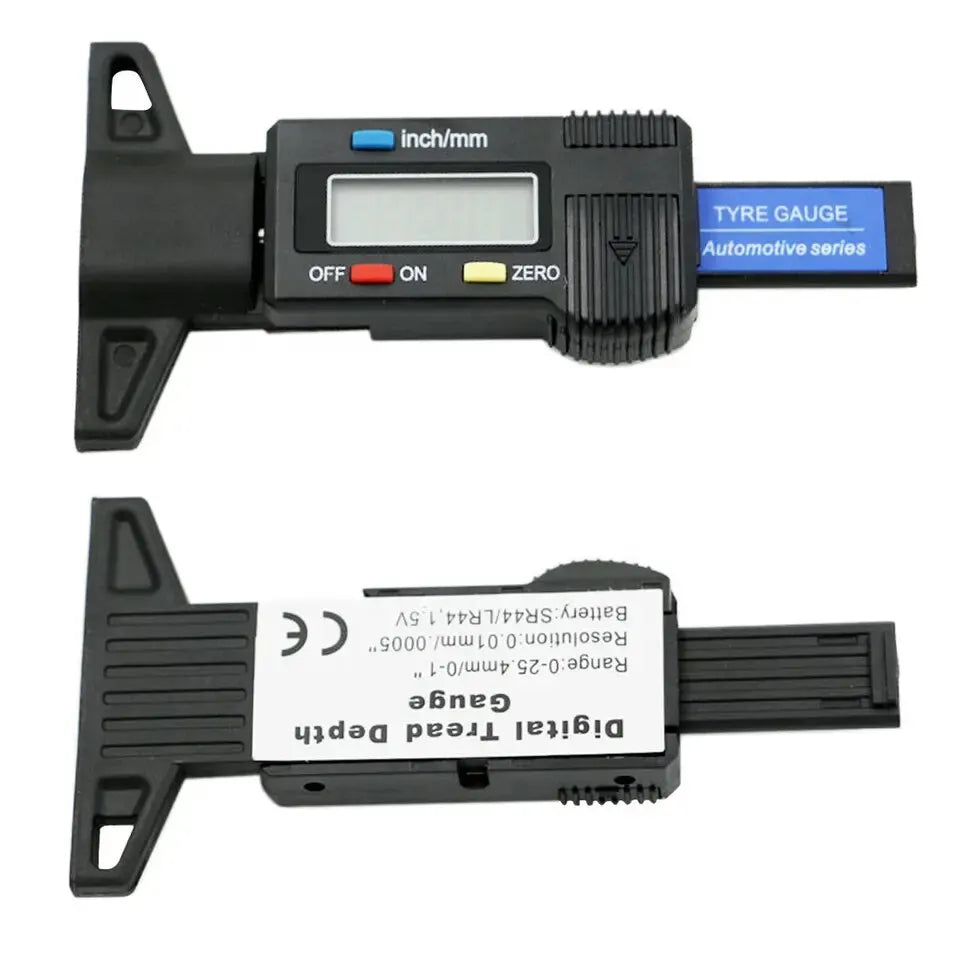 Digital Tire Tread Depth Gauge LCD for Car - Measure Tool Repair Kit  ourlum.com   