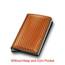 Carbon Fiber Slim Aluminum Men Wallet 2023 RFID Card Holder