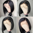 Stylish Short Bob Wig - Glueless Lace Front Human Hair Wig