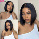 Premium Straight Bob Human Hair Lace Front Wig Online