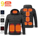 21 Areas Heated Jacket Men Warm Vest USB Self Heating