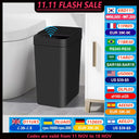 Bathroom Touchless Trash 12L Motion Sensor Trash Can