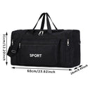 Women Men Nylon Travel Duffel Bag Large Capacity Holdall