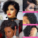 Trendy Pixie Cut Curly Wig Premium Brazilian Remy Deep Wave