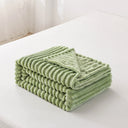 1pc Solid Color Flannel Blanket Soft Warm Throw Blanket Cozy