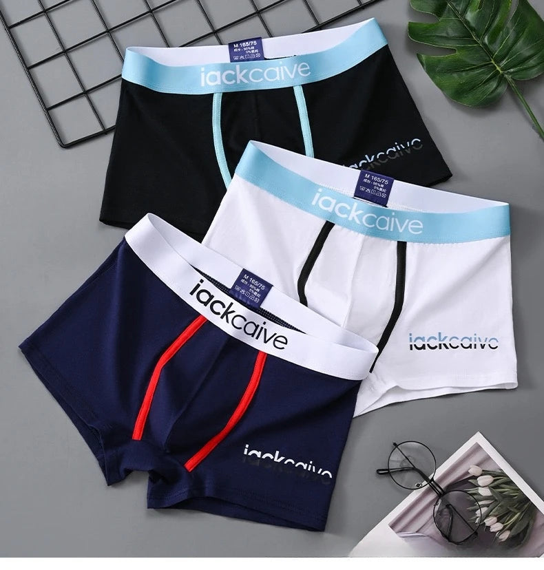 Breathable Cotton Boxer Shorts Set for Men - Variety Pack of 3 - Comfortable and Stylish Underwear for Sports and Everyday Wear - L-3XL Sizes Available  Our Lum   