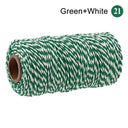 Cotton Macrame Cord Rope Twine String Crafts DIY Bohemia Wedding Decor  ourlum.com SLQ A21 Green White  