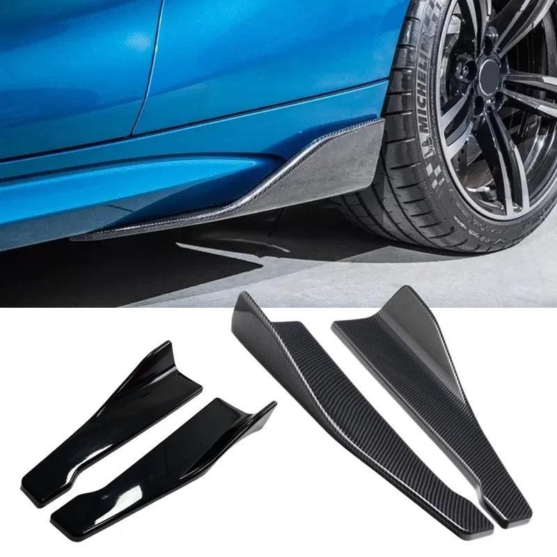 Car Protection Kit: Rear Bumper Lip Trim, Side Skirt Covers, Corner Bumper Guards with Screws - Universal Fit  ourlum.com   