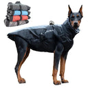 Winter Dog Coat with Harness & Furry Collar for Big Breeds - Keep Your Pet Warm & Stylish  ourlum.com   