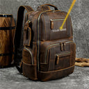 Hot Multifunction Fashion Men Backpack Large Leather Daypack