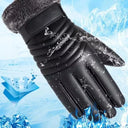 Gloves Winter Men's Fur Mouth Plush Insulation Outdoor Gloves