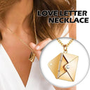 Love Letter Envelope Pendant Necklace Customized Stainless Steel Jewelry for Valentine Day Mother Day Gift