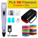 3D Pen for Kids: Endless Possibilities, LED Display, PLA & ABS Compatibility  ourlum.com EU add 9M PLA 1  