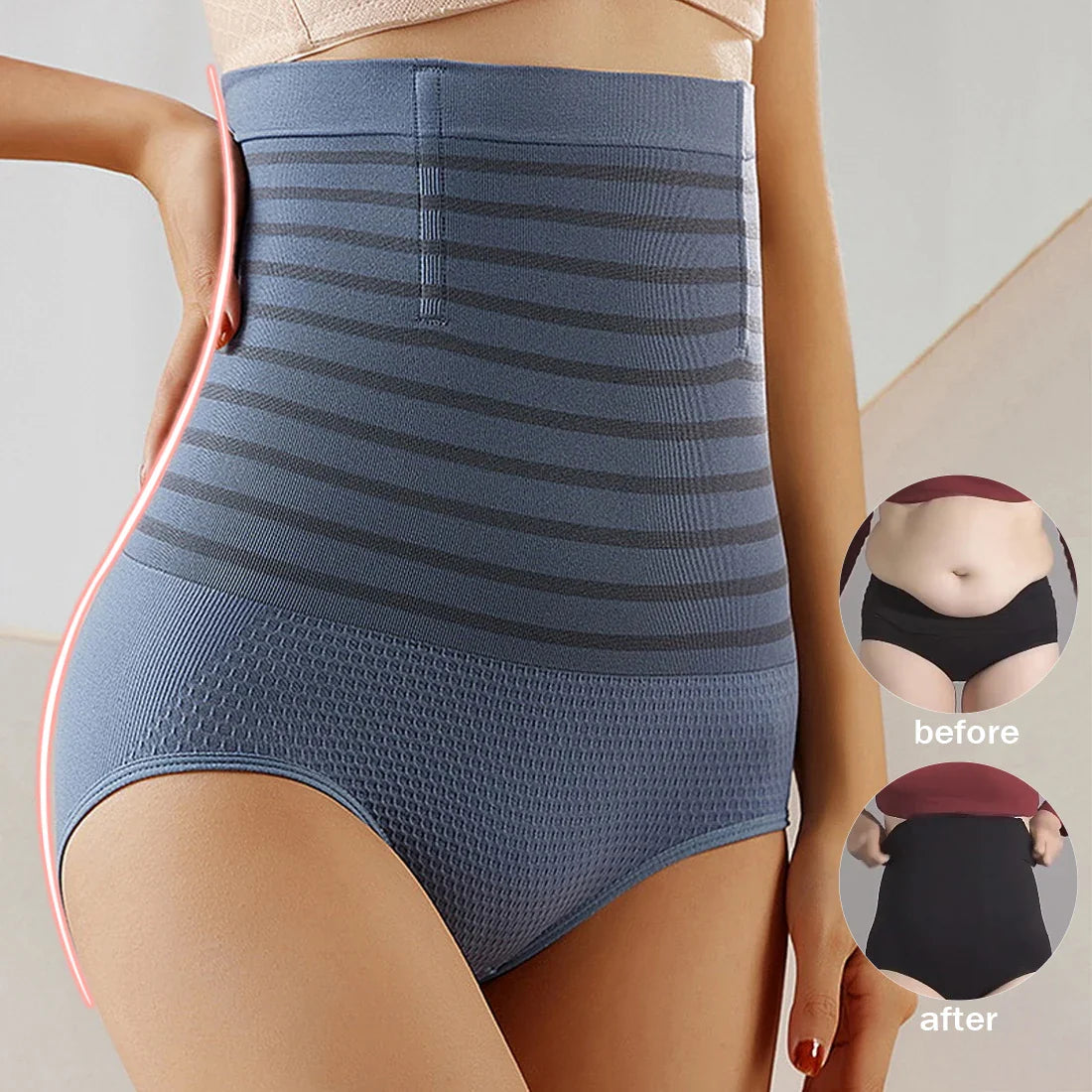 Belly Band Abdominal Compression Corset High Waist Shaping Panty Breathable Body Shaper Butt Lifter Women Seamless Panties