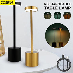 Modern LED Table Lamp: Stylish Rechargeable Light for Dining & Reading