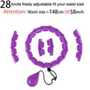 Adjustable Sport Hoops for Waist Exercise & Weight Loss  ourlum.com 28 sections purple  