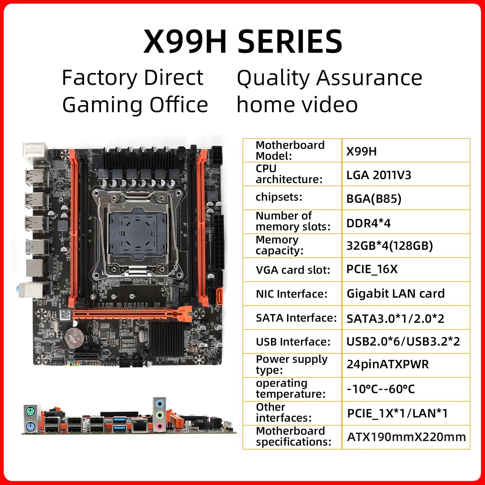 X99H Mainboard: Ultimate DDR4 RAM Support for Intel Xeon CPU  ourlum.com Motherboards  