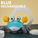 Induction Escape Crab: Interactive Musical Pet Toy for Kids  ourlum.com Rechargeable-Blue  