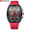 CURREN Large Dial Casual Quartz Rectangular Sports Watch