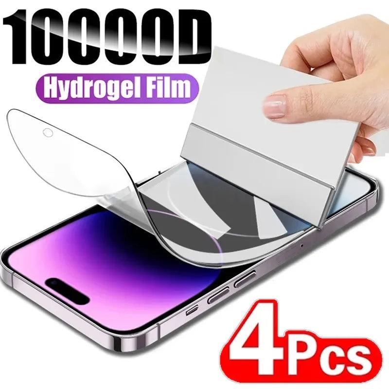 Ultimate Protection Hydrogel Screen Protector for iPhone Series  ourlum.com For 6 6S 7 8 SE 4PCS Hydrogel Film 
