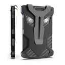 Card Holder RFID With Owl Eye Carbon Fiber Metal Wallet