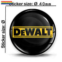 3D DeWalt Silicone Stickers - Stylish Gel Decals for Laptops