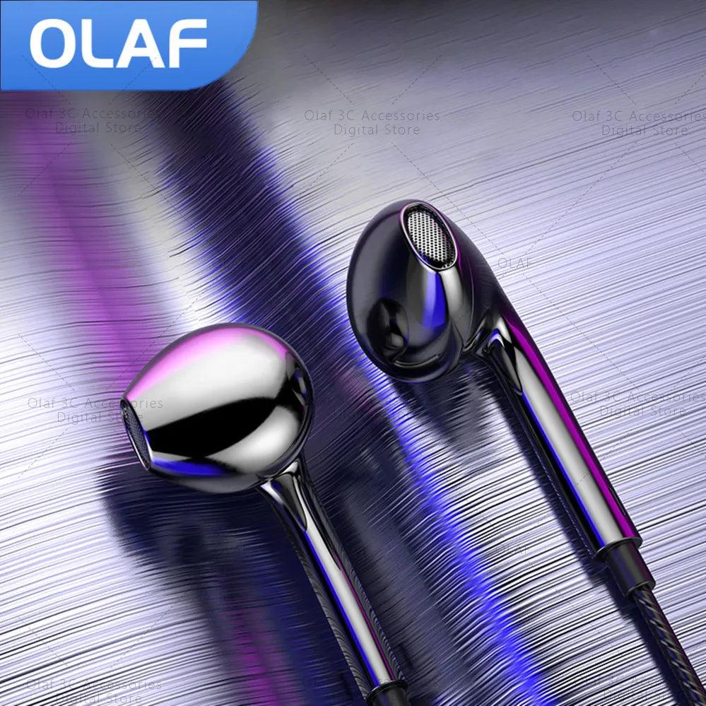 Enhance your Music Experience with OLAF Wired Earphones - Premium In-Ear Headset with Microphone and Bass Stereo  ourlum.com   