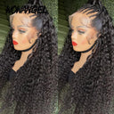 36 Inch Water Wave HD Lace Front Wig for Women 250% Curly