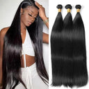 Straight Bundles Human Hair 26 28 30 Inch Brazilian Weave