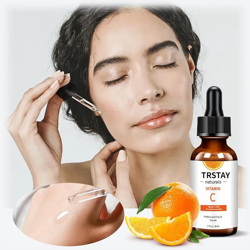 Vitamin C Serum for Dark Spot Whitening & Anti-Aging - Hydrating VC Essence Serum for Korean Skin Care  ourlum.com 30ml  