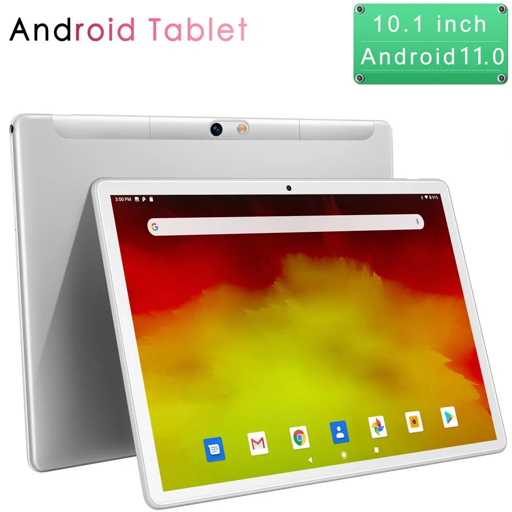 New 10.1 Inch Tablet Pc Octa Core 4GB RAM 64GB ROM Dual SIM Cards WiFi Bluetooth Android 11 Google Play Tablets 5000mAh Battery