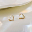 Enchanting Rose Gold Heart Earrings Romantic Summer Glam