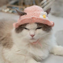 Decoration Cute Flower Cat Hat Funny Cosplay Headgear Pet