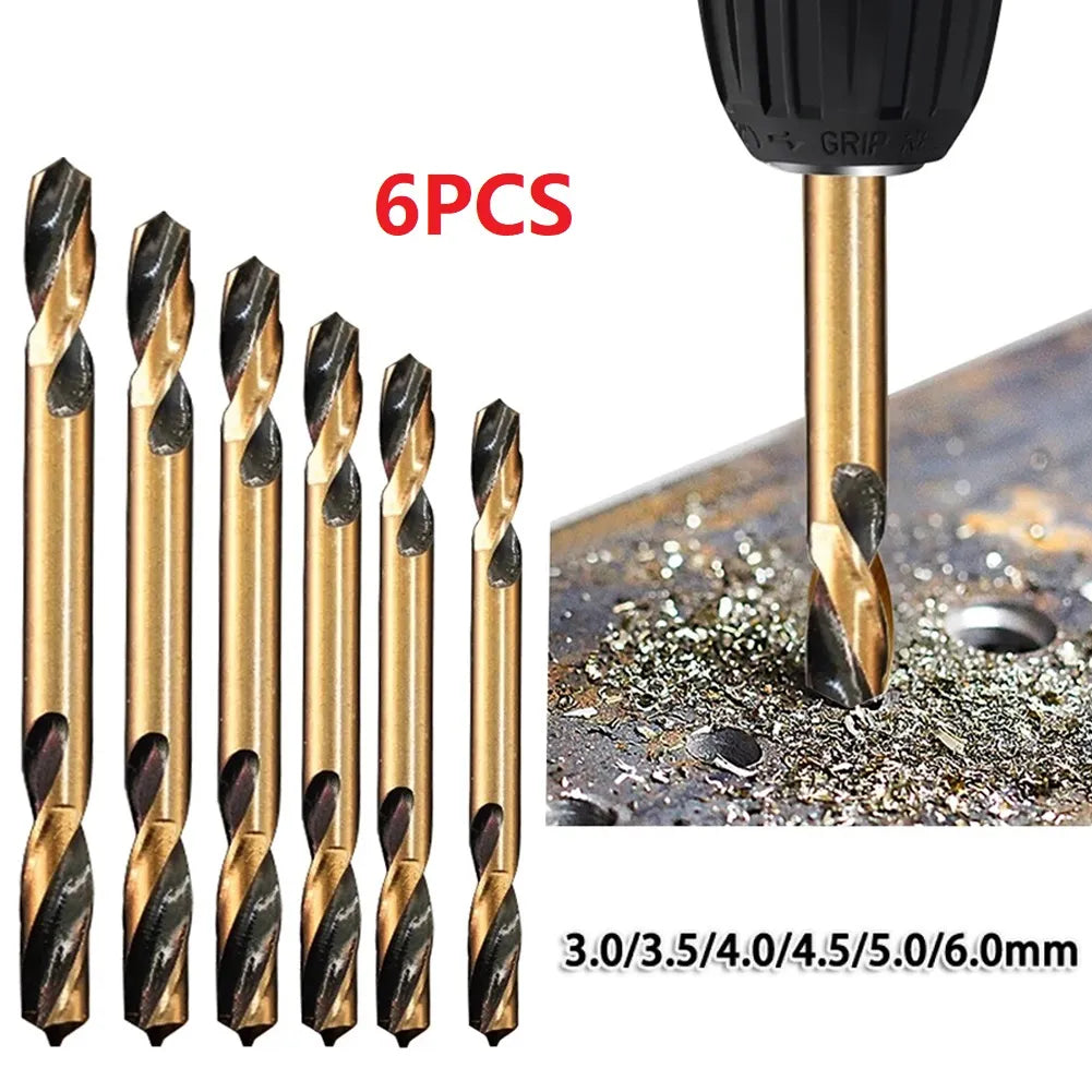 High-Speed Steel Double-Ended Twist Drill Bit Set for Metal & Wood Drilling  ourlum.com CHINA  