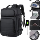 Waterproof Expandable 17 Inch Men's Laptop Backpack with USB Charging