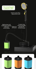 Portable Intelligent Camping Shower Pump with 6000mAh Battery